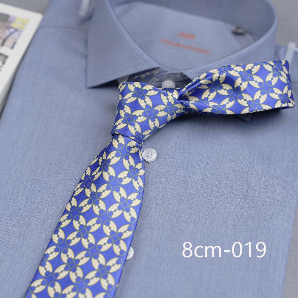 Vintage Casual Floral Print 8Cm Wide Version Hand Tie Daily Suit Accessories