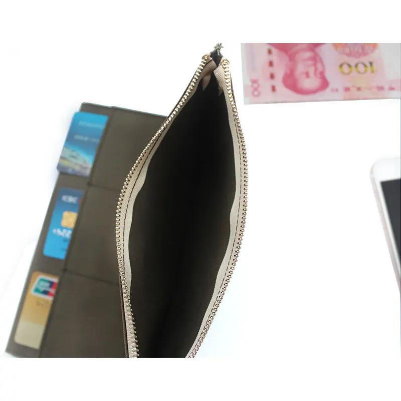 Fromthenon Borsa Portaoggetti per Taccuino Retro Tela Verde Oliva Porta Carte Cancelleria Vintage per Accessorio Taccuino da Viaggio Midori Qualità