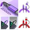 60W Fast Charge USB C Cable for Phones Nylon Braided Charging Cord Data Wire Line with Wide Compatibility 1m