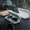 Portable Storage Rhinestone Eyeglass Case Hard Shell Sunglasses Car Glasses Case