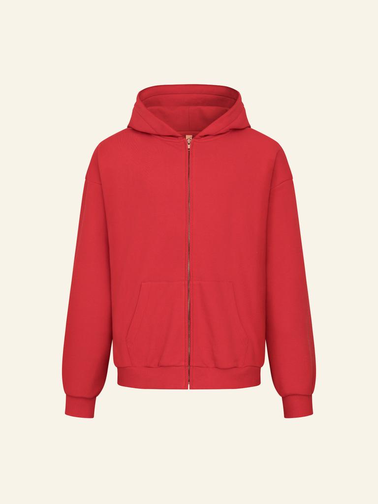 The Innrs Oversized Full Zip Hoodie (Red)
