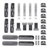 Car Top Roof Rack 2Pcs 100cm Aluminum Luggage Cross Bar Carrier with Lock for 4 or 5 Door Cars Black