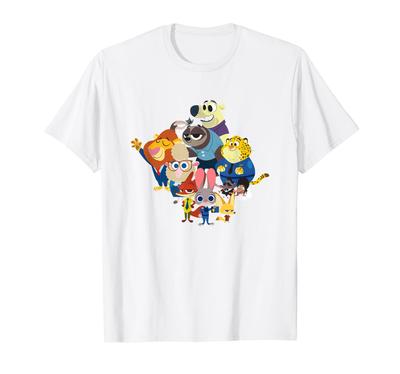 Disney Zootopia The Gang Is Here Group Shot Portrait T-Shirt