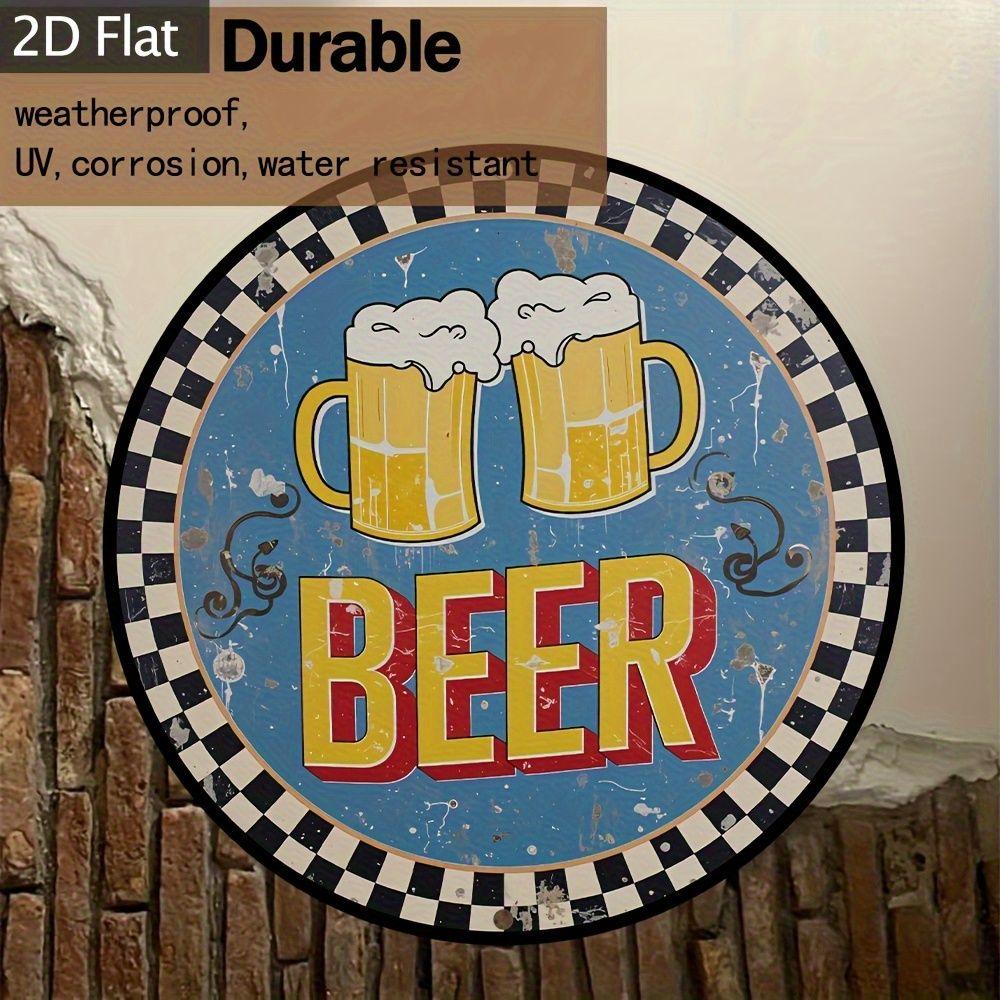 Segno in Latta Metallico Birra Decorazione Murale 20x30cm