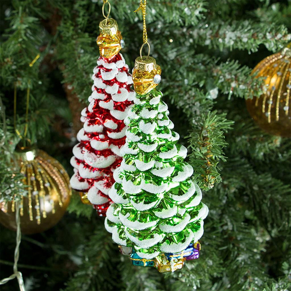 Christmas Ornaments Simulation Glass Tree Realistic Christmas Tree Decorations