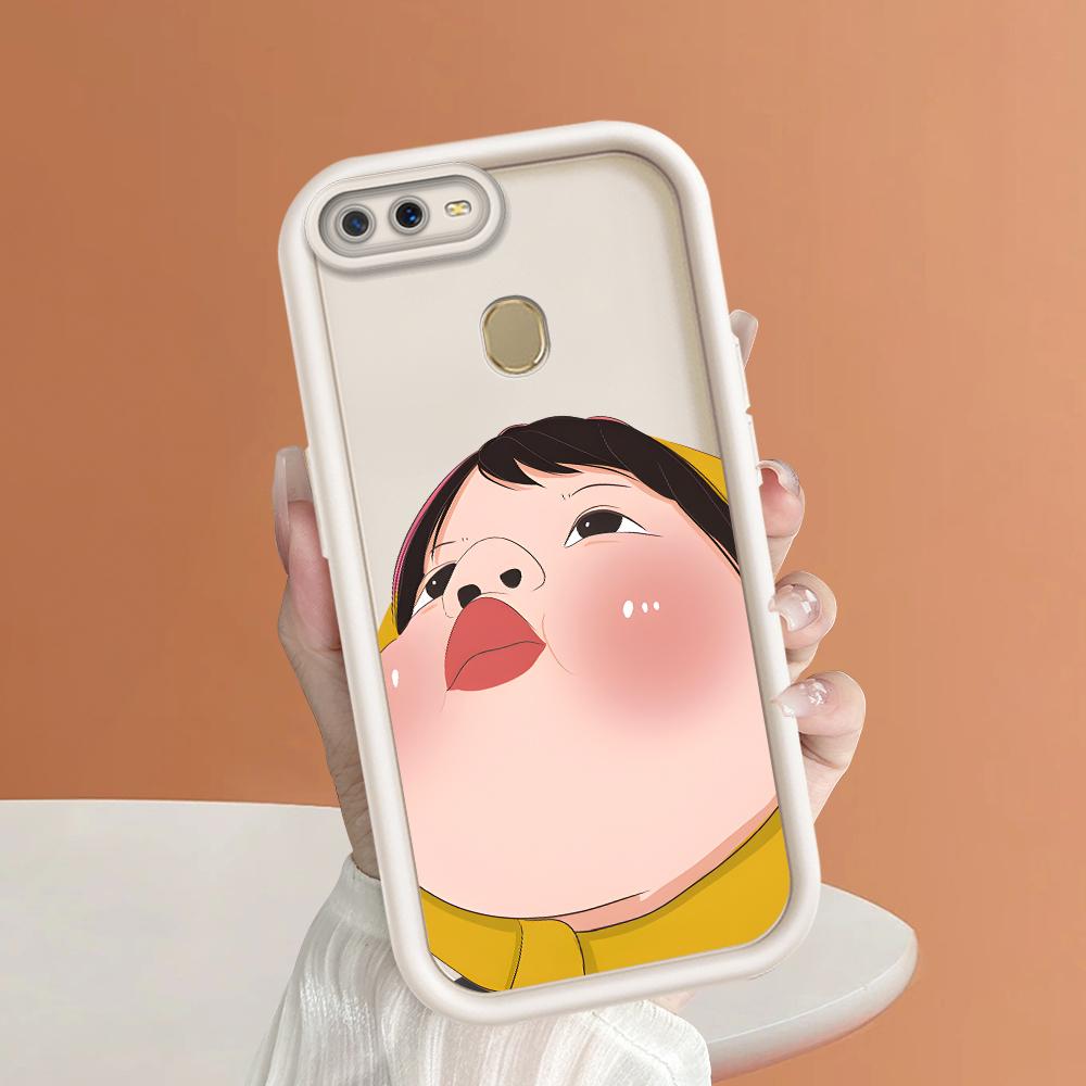 Soft Silicone Square Ladders Cartoon Pattern Full Cover Camera Protection Shockproof Case for OPPO Reno Realme OnePlus