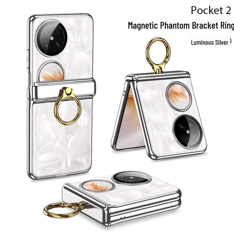 

Гальванизированный прозрачный магнитный чехол Full-Cover для Huawei Pocket 2 Huawei Pocket 2