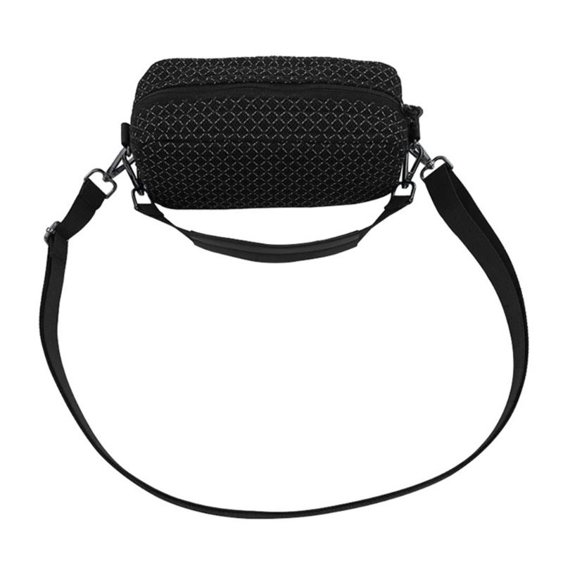 

Durability Nylon Carrying Bag for Speakers Zippered Closure Pocket Easy Portability Shoulder Bag 1