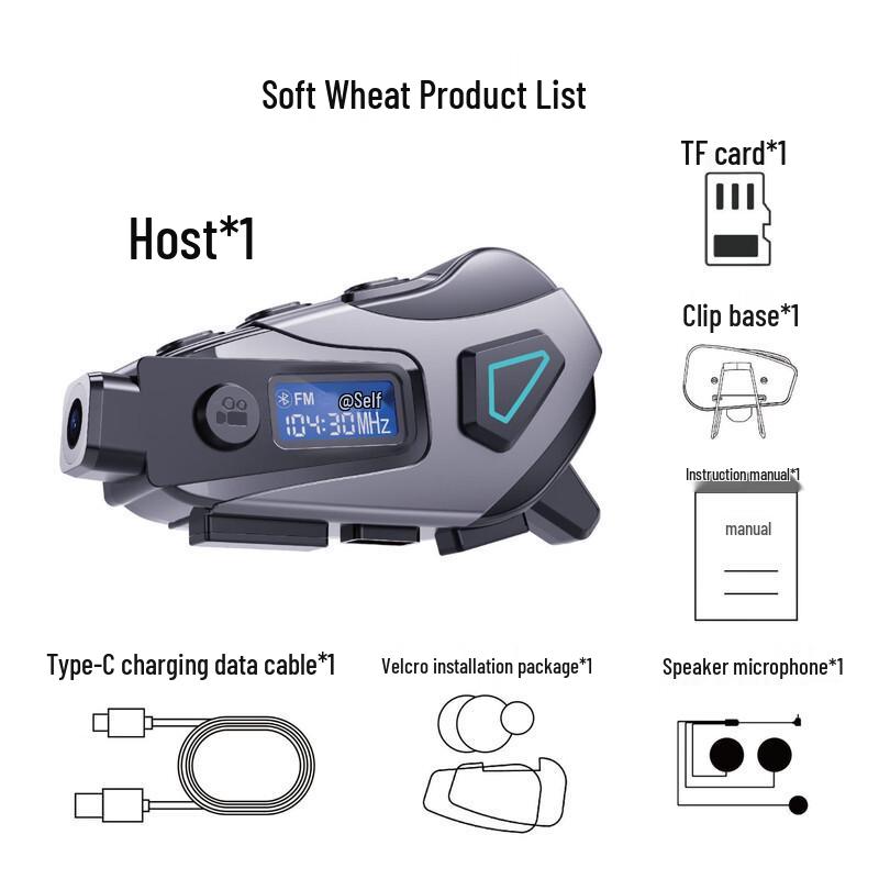 

Cycling Helmet with Bluetooth Headset, Camera, FM Radio, Clear Calls, and Long Battery Life - Model K10