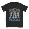 Men's Los Tralaleritos Dicen Tralala Italian Brainrot Bootleg T Shirt Tops Short Sleeve Round Collar Tee Shirt