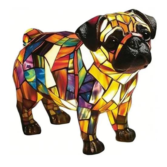 

Нічник Райдужний Цуценя Ручна робота Вінтажна Забарвлена Смола 3D Цуценя Лампа Живлення від USB М яке Тепле Світло Не сліпить Декоративний Подарунок для Любителів Собак Спальні Робочого Столу E