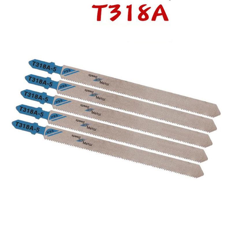 

Набор из 5/10 полотен для лобзика с Т-образным хвостовиком HCS, различные полотна для лобзика по дереву, пластику и металлу для Black & Decker Metabo T318A 5PCS