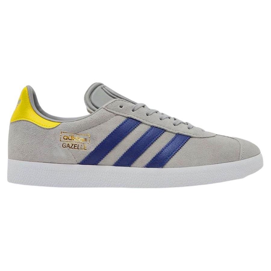 Adidas Originals Gazelle Versatile Comfortable Shock Absorbing Durable Low Top Sneakers Men Sneakers Gray Blue IE6955
