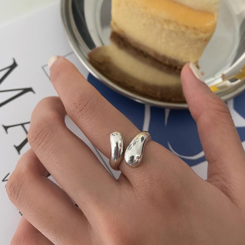 Chic Retro Hollow Design Open Ring For Women In 925 Sterling Silver Fashion