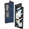 Fashion Front Glass Protector Leather Case For Samsung Galaxy Z Fold4 Zfold4 Fold 3 Fold3 Fold 4 Comfortable Kickstand Cover