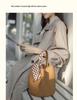 2026 Women's Large Capacity Tote Bag, Versatile Crossbody & Single Shoulder, Elegant Commuter Bucket Design