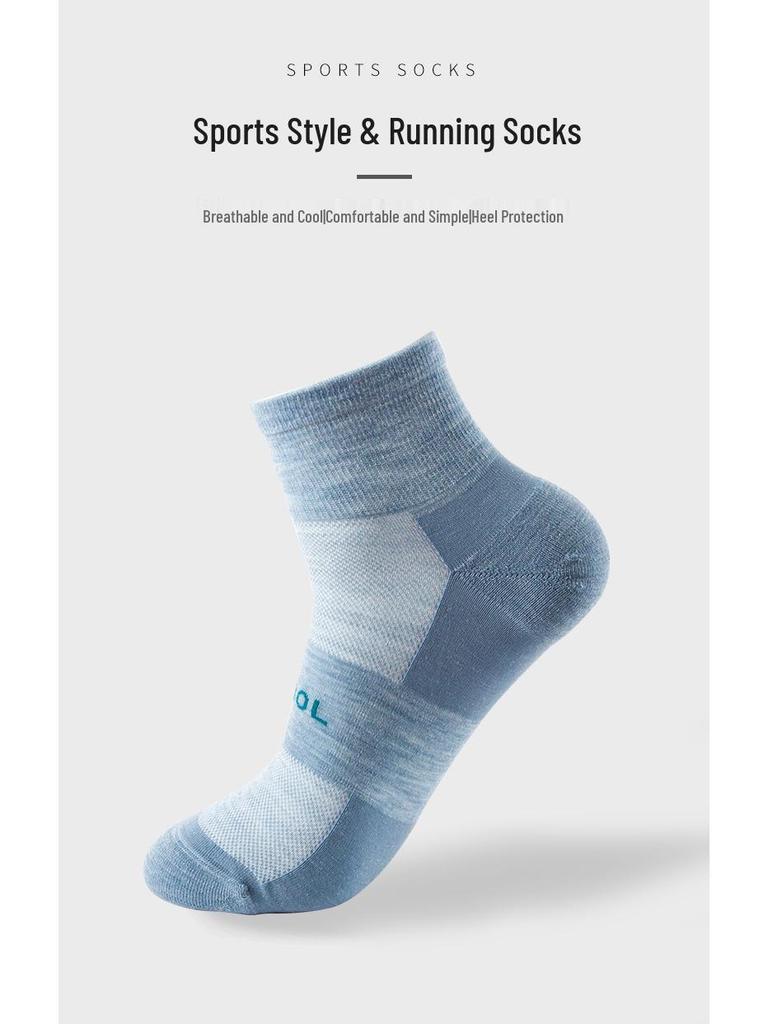 Stokta Merino Yünü Koşu ve Yürüyüş Çorapları: Nefes Alabilen, Ter Emici, Yumuşak, Erkek ve Kadınlar İçin Rahat