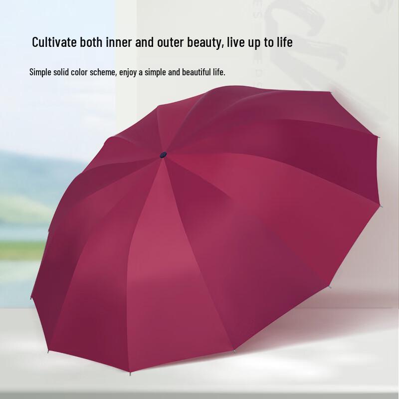 Handun Large 12-Rib Double UV Folding Umbrella