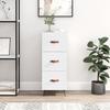 VidaXL Buffet High-Gloss White 34.5x34x90 Cm Engineered Wood 828574