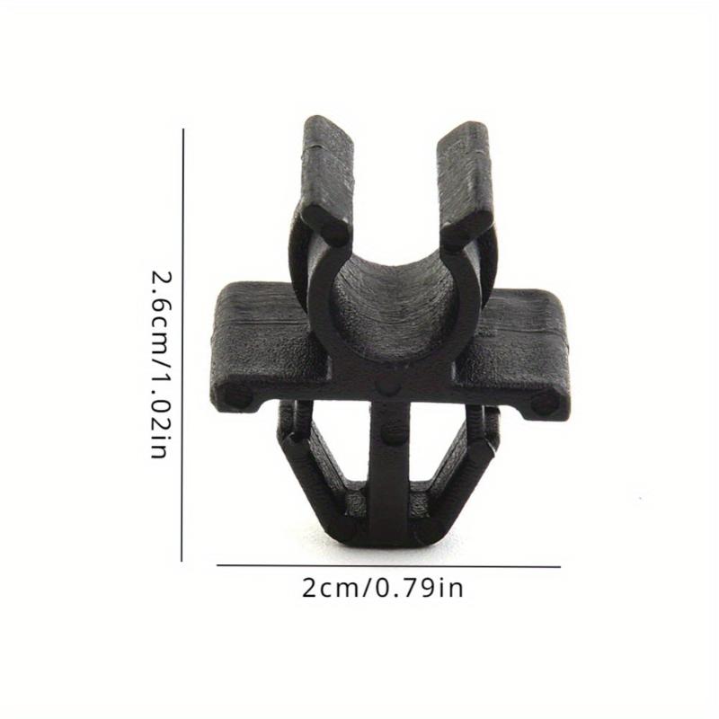 10 Pcs For Car Fastener Hood Bonnet Prop Rod Support Clip Nylon Plastic Retainer For Auto Fastener Clip