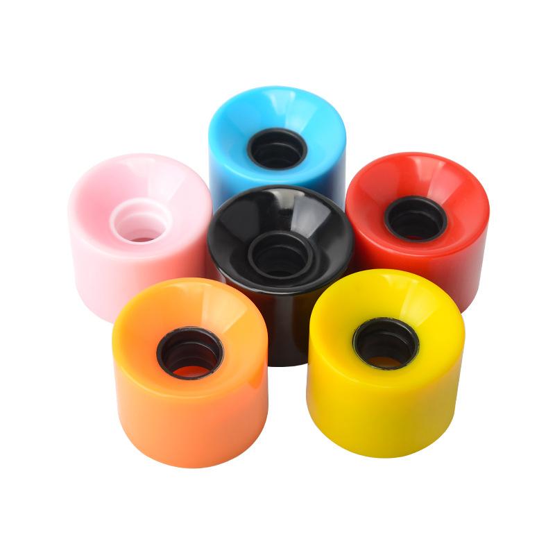 4Pcs/Set Skateboard Wheels High Quality Land Surf Longboard 78A PU Wheel 60x45MM Elastic Skateboarding Roller