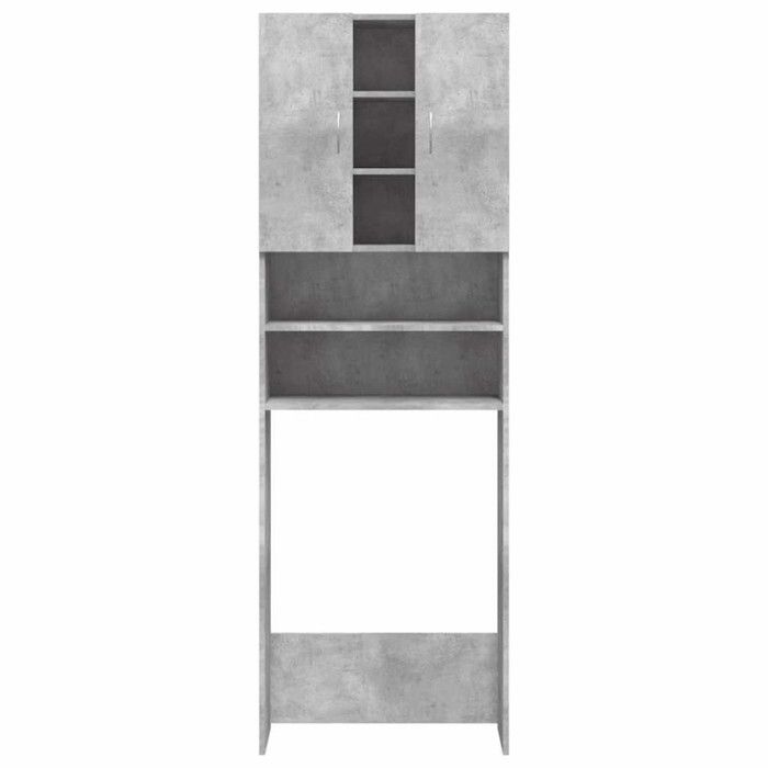 VidaXL Meuble pour machine à laver Gris béton 64x25,5x190 cm 808426