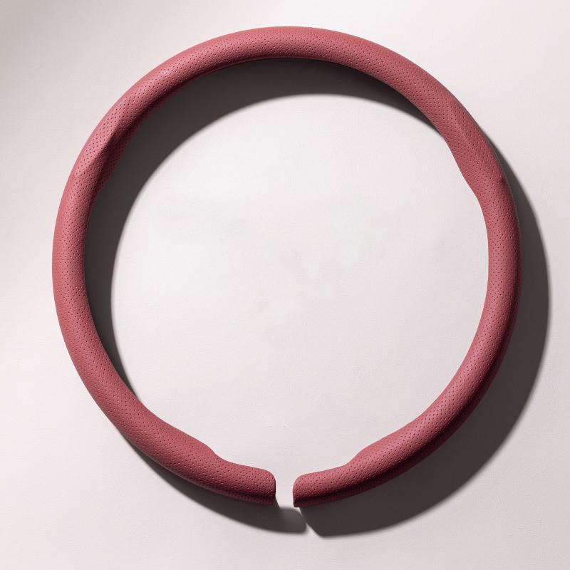 38cm Steering Wheel Cover Nappa Leather Anti Slip Wheel Protector Cover For Toyota Camry CHR Corolla Rav4 Yaris Prado 120 150 FJ