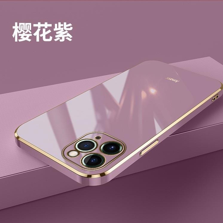 Applicable to ipnoe14promax mobile phone case electroplating straight edge soft case Apple iphone14 lens all-inclusive anti-drop