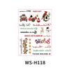 1PC Christmas Sticker for Candle Window Holiday Party Home Decoration