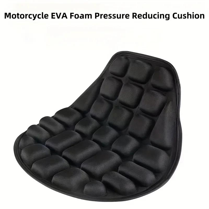 Motorcycle cushion cover inflatable decompression shock-absorbing heat insulation seat cushion breathable sunscreen retrofitting