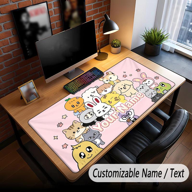 Custom Name Extended Mouse Pad,SEVENTEEN Gaming Desk Mat For Home Office Desktop Decor