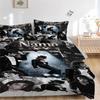 Custom Mj Collage Bedding 3 Piece Set HD Print Duvet Cover Pillowcases for Teens Adult Bedroom Decoration Christmas Gift