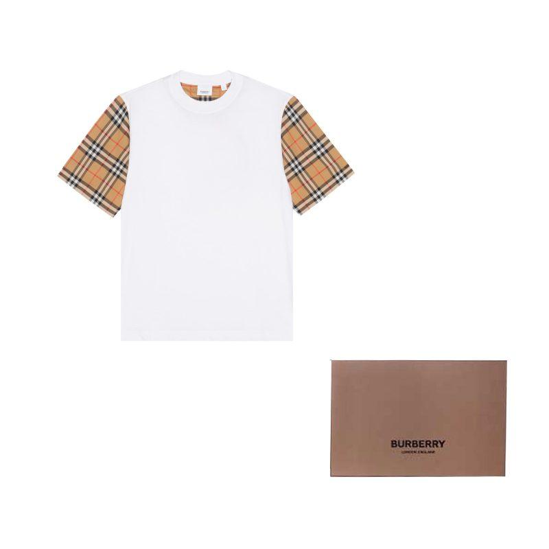 Burberry Drop Shoulder Sleeve T Shirt Women's White 80148961