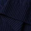Polo Ralph Lauren FW22 Solid Color Crew Neck Cable Knit Cashmere Sweater Men sweater Blue 16821187-400