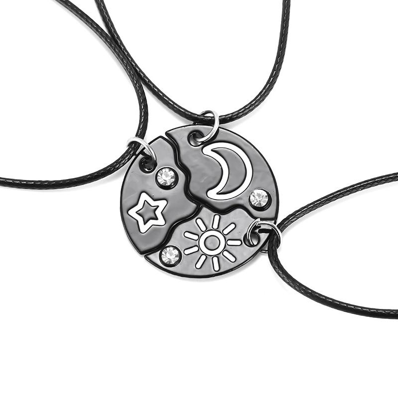 2/3pcs Friendship Necklaces for Women Girls Kawaii Best Friends Mom Daughter Pendant Chain BFF Jewelry Accessories Gifts