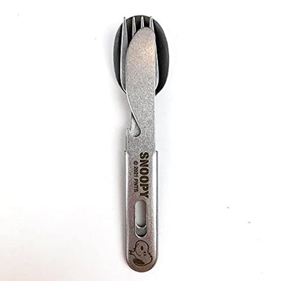 

Набор столовых приборов для отдыха Marimocraft Snoopy Face для кемпинга на открытом воздухе и обеда 3-в-1