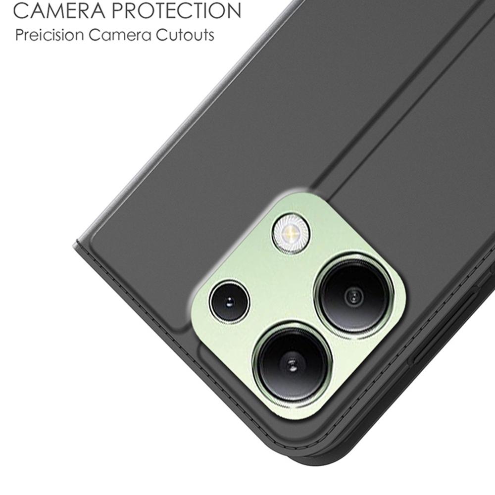For Xiaomi Redmi Note 13 4G Case Magnetic Adsorption Shockproof Leather Phone Cover