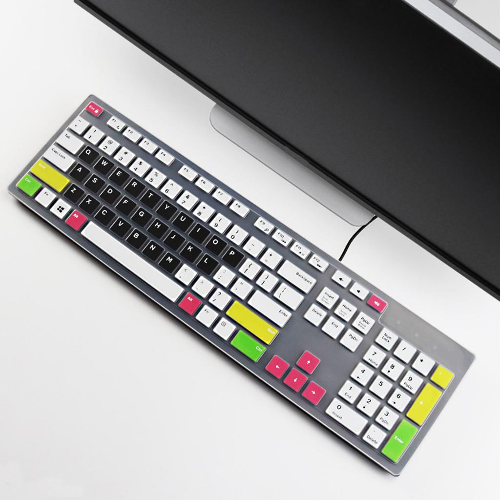 Laptop Tastatur Schutzhüllen für Dell KB216 KM636 AIO 3277 Silikon Tastaturfolie Transparent Skin Schutzzubehör