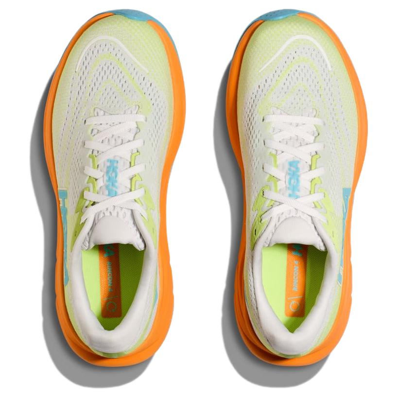 HOKA One One Rincon 4 Cómodas Minimalistas Versátiles Antideslizantes Duraderas de Caña Baja Casual Zapatillas para Correr Hombre Zapatillas Amarillas 1155130FTL