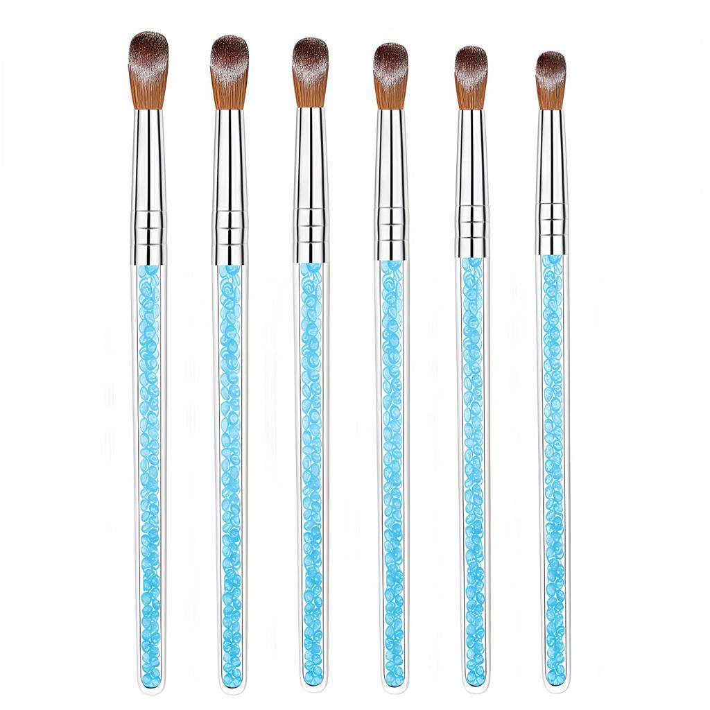 6 Multi-Size Nail Art Brush Set for Acrylic & Dip Powder - Precision 3D Carving, Extension & Detailing, 3A+ Nylon (Pro & Beginner)