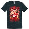 George Kittle San Francisco 49ers Tight End Football T Shirt Graphic Tee Red