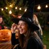 Mit Spitze Halloween Hexenhut Breiter Rand Vintage Cosplay Kappe Karneval Festival