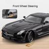 1:24 Scale SLS 300SL Sports Car Toy Model Sound Light Pull Back Doors Opened Miniature Vehicles Models Ornament Gifts for Kids