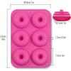 6 Holes Silicone Donut Mold Baking Pan Non-Stick Baking Pastry Chocolate Cake Dessert DIY Decoration Tools Bagels Muffins Donuts