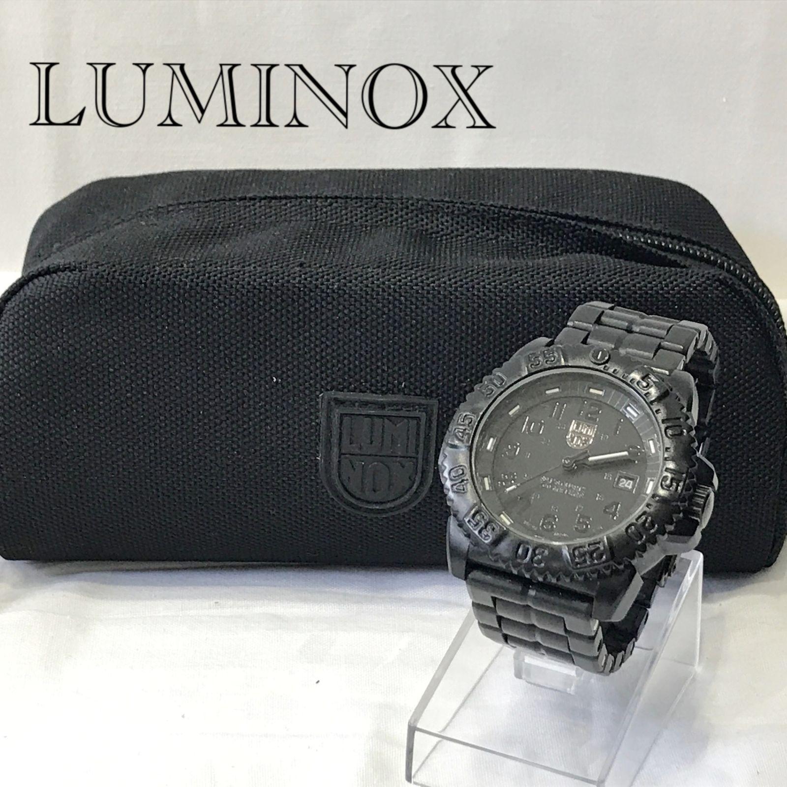 Used LUMINOX NAVY SEAL COLORMARK 3050 SERIES Ref.3052 BO Quartz 44mm Case and frame included Men s