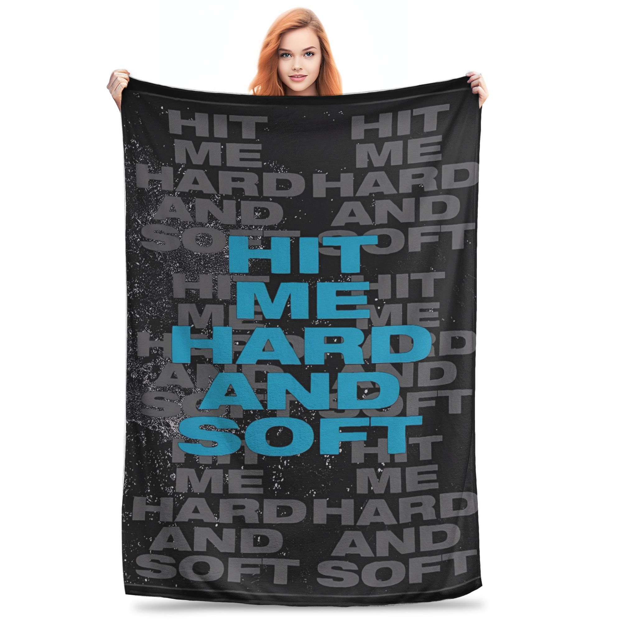 

Hit Me Hard And Soft Blankets Quality Super Warm American Singer Album Throw Blanket Winter Airplane Travel Home Decor Bedspread 30x40in