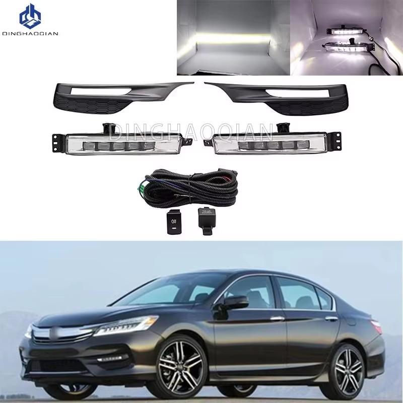 

For Honda Accord 2016 2017 LED Daytime Running Lights Running Lights Headlight Headlights Fog lights 33950T2AA21 33900T2AA21 1 set