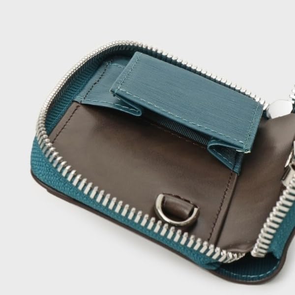 Takeo Kikuchi Key Case, Key Holder, Charm [NEW Leather Ripple Series] Smart Key Case G8701375 Men's Navy (094) 00 (FREE)