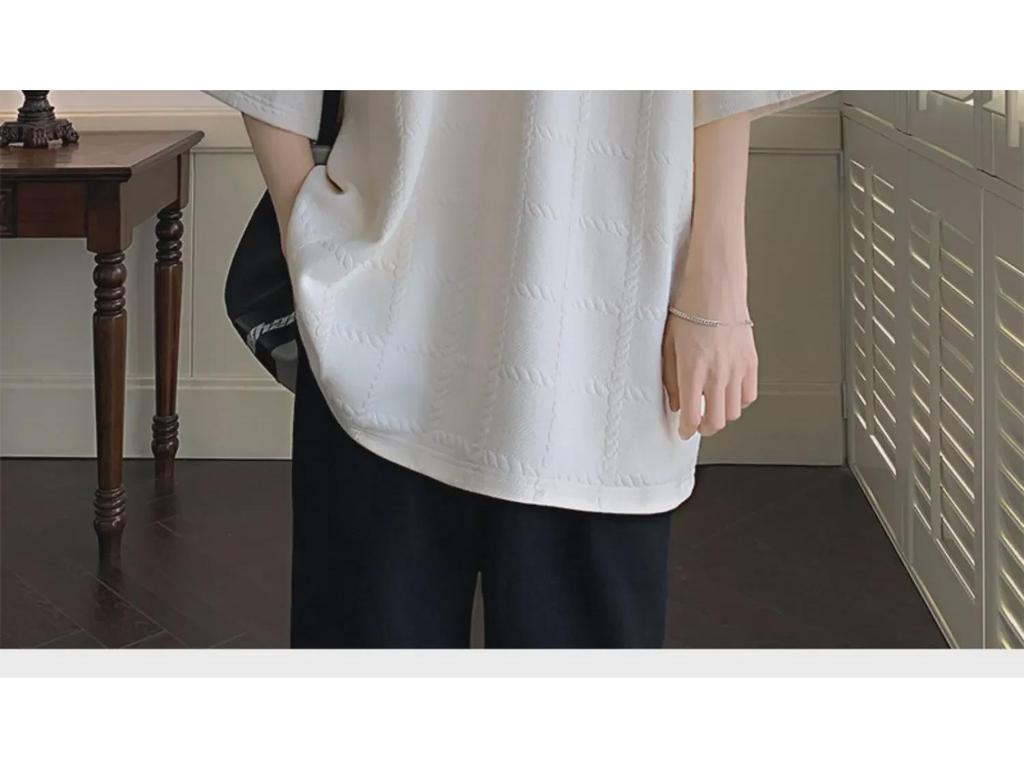 Kayısı Dokulu Bükümlü Erkek Kısa Kollu Tişört - Niş Tasarım, High Street Moda