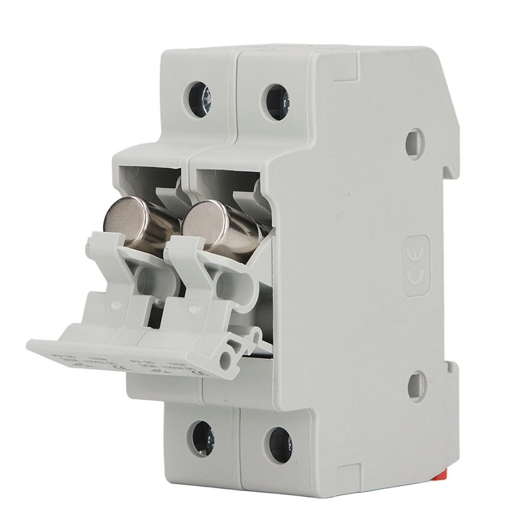 Midget Sicherungshalter 2 Pole 10A Schutz ABS Gehäuse Photovoltaik Sicherungshalter Basis für Schutz